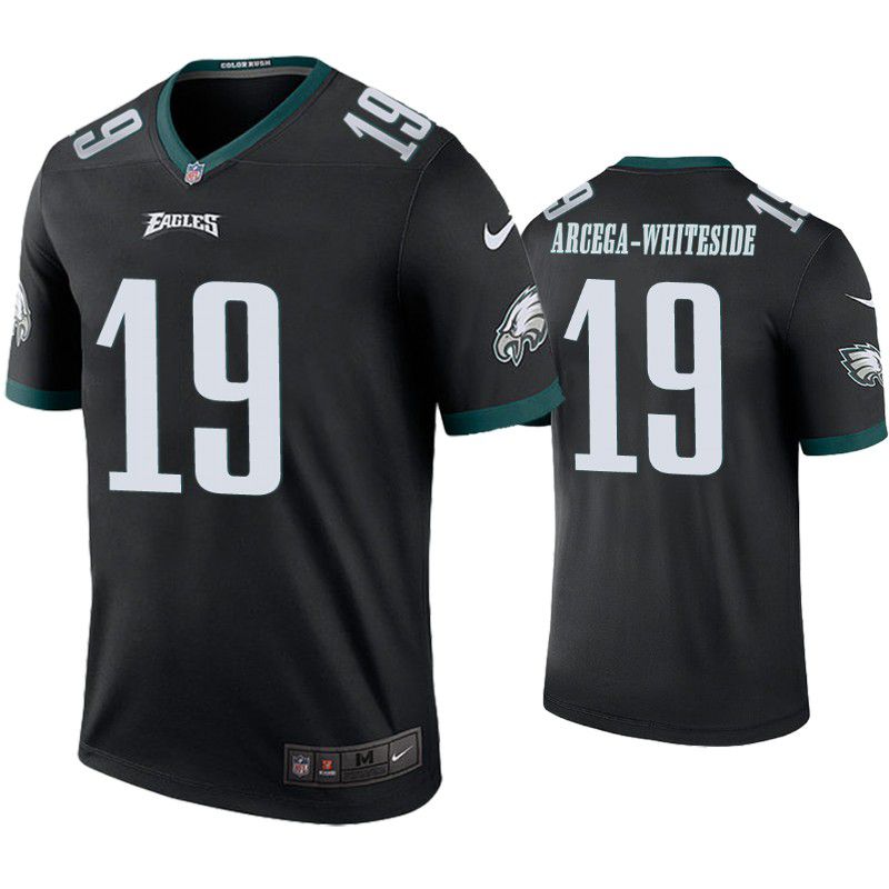 Men Philadelphia Eagles 19 J.J.Arcega-Whiteside Nike Green Color Rush Legend NFL Jersey